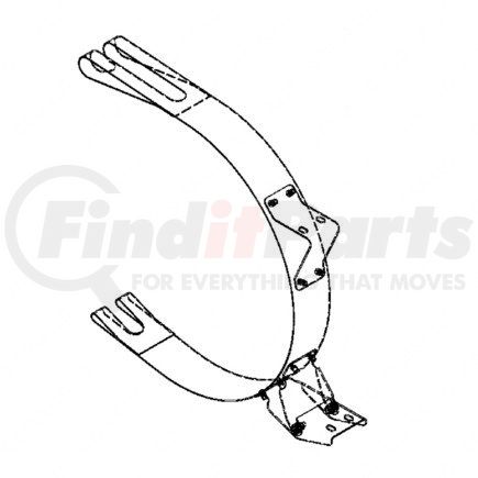 A03-28232-000 by FREIGHTLINER - Fuel Tank Strap - Steel