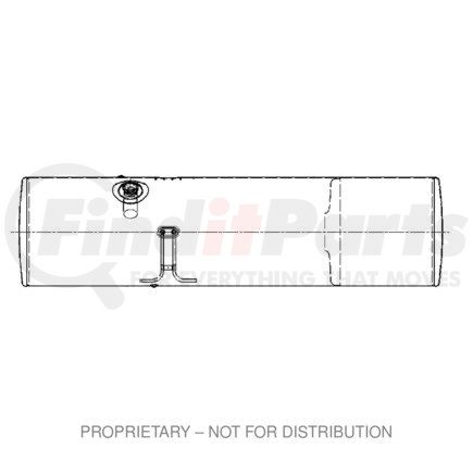 A03-30954-220 by FREIGHTLINER - Fuel Tank - Aluminum, 22.88 in., LH, 120 gal, Polished