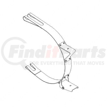 A03-31881-001 by FREIGHTLINER - Fuel Tank Strap - Stainless Steel