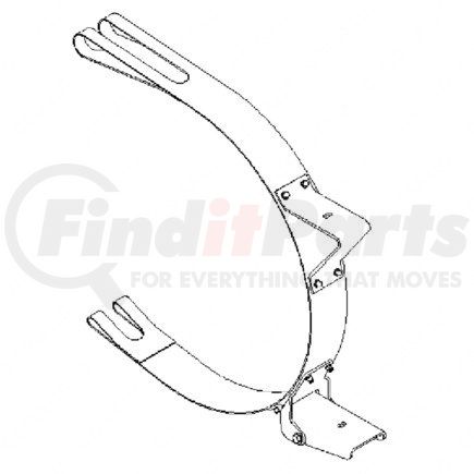 A03-31881-000 by FREIGHTLINER - Fuel Tank Strap - Steel