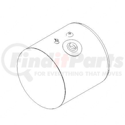 A0334806110 by FREIGHTLINER - Fuel Tank - Left Side, Aluminum