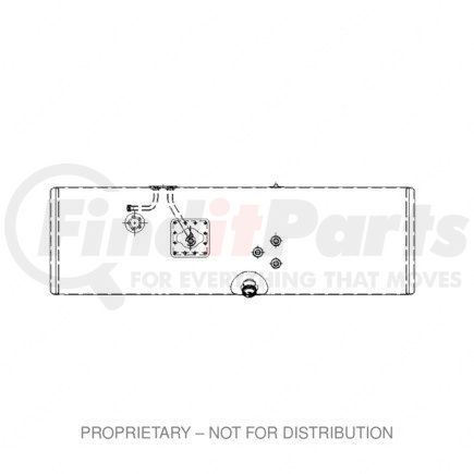 A03-35654-460 by FREIGHTLINER - Fuel Tank - Aluminum, LH, 80 gal, Plain