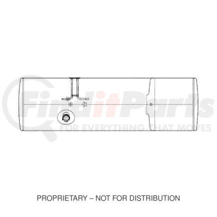 A03-34264-180 by FREIGHTLINER - Fuel Tank - Left Side, Aluminum