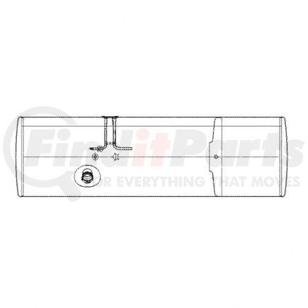 A03-34264-181 by FREIGHTLINER - Fuel Tank - Left Side, Aluminum