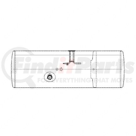 A03-34293-140 by FREIGHTLINER - Fuel Tank - Left Side, Aluminum