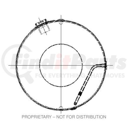 A03-34294-160 by FREIGHTLINER - Fuel Tank - Left Side, Aluminum