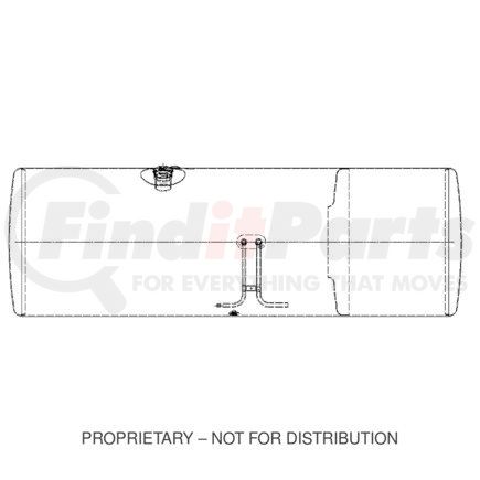 A03-34295-160 by FREIGHTLINER - Fuel Tank - Left Side, Aluminum