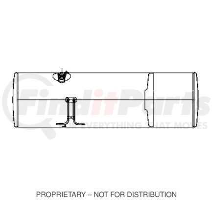 A03-34309-200 by FREIGHTLINER - Fuel Tank - Left Side, Aluminum