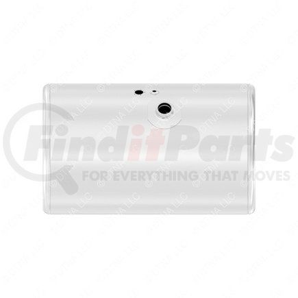 A03-38090-161 by FREIGHTLINER - Fuel Tank - Aluminum, 25 in., RH, 80 gal, Plain, without Exhaust Fuel Gauge Hole