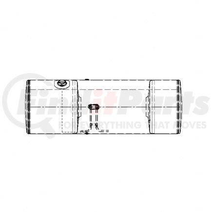 A03-37933-161 by FREIGHTLINER - Fuel Tank - Aluminum, 22.88 in., RH, 100 gal, Plain, without Electrical Flow Gauge Hole