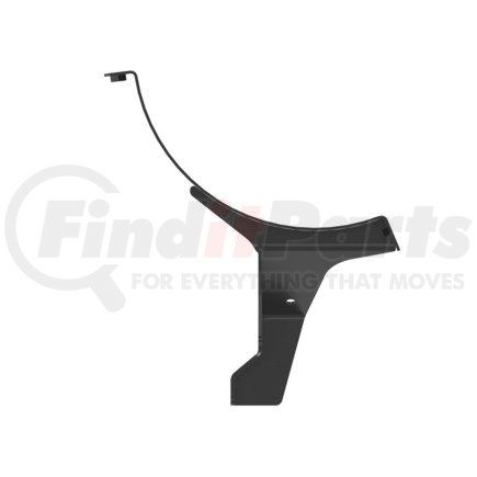 A03-37574-002 by FREIGHTLINER - Air Cleaner Bracket - Left Side, Steel, Black, 0.13 in. THK
