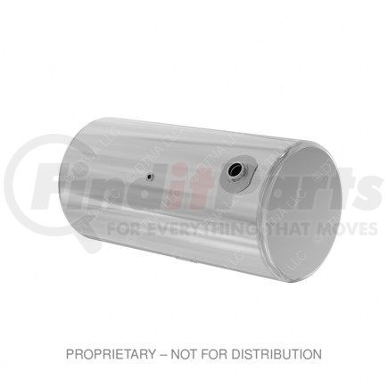 A03-39357-423 by FREIGHTLINER - Fuel Tank - Aluminum, 25 in., RH, 100 gal, Plain, without Electrical Flow Gauge Hole