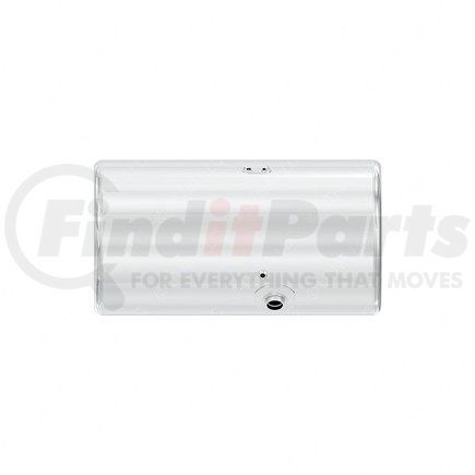 A03-39656-165 by FREIGHTLINER - Fuel Tank - Aluminum, 25 in., RH, 100 gal, Polished, 25 deg, without Exhaust Fuel Gauge Hole