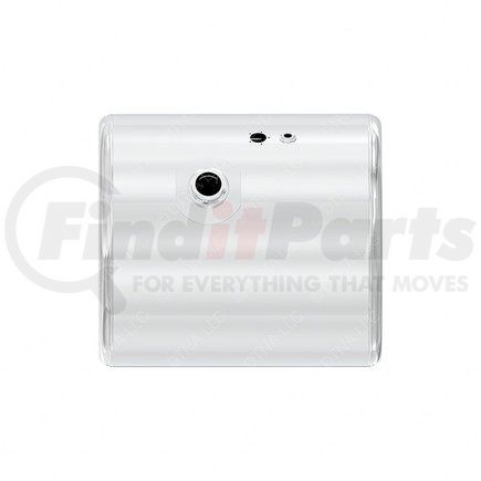 A03-39668-165 by FREIGHTLINER - Fuel Tank - Aluminum, 25 in., RH, 60 gal, Polished, 30 deg, without Exhaust Fuel Gauge Hole