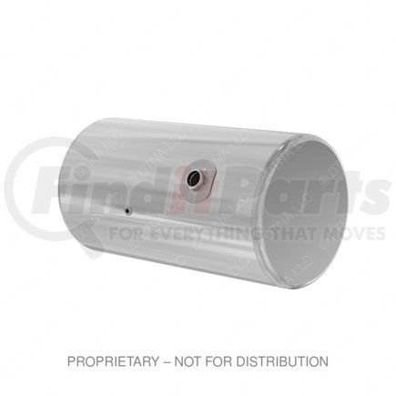 A03-39682-321 by FREIGHTLINER - Fuel Tank - Aluminum, 25 in., RH, 100 gal, Plain, 30 deg, without Electrical Flow Gauge Hole