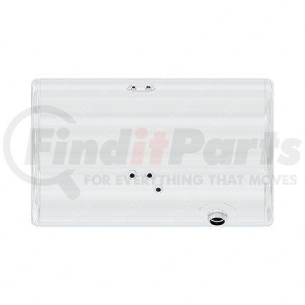 A03-39243-081 by FREIGHTLINER - Fuel Tank - Aluminum, 25 in., RH, 80 gal, Plain, without Exhaust Fuel Gauge Hole