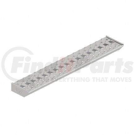 A22-76600-085 by FREIGHTLINER - Fuel Tank Strap Step - Aluminum, 855.08 mm x 154 mm, 2.54 mm THK