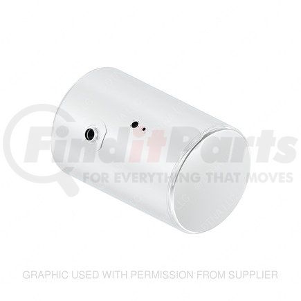 A03-40289-241 by FREIGHTLINER - Fuel Tank - Aluminum, 25 in., RH, 80 gal, Plain, 27.5 deg, without Exhaust Fuel Gauge Hole