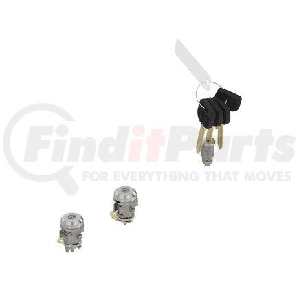 A22-77327-011 by FREIGHTLINER - Door and Ignition Lock Set - FT1019, 4 Key, Fixed Ignition