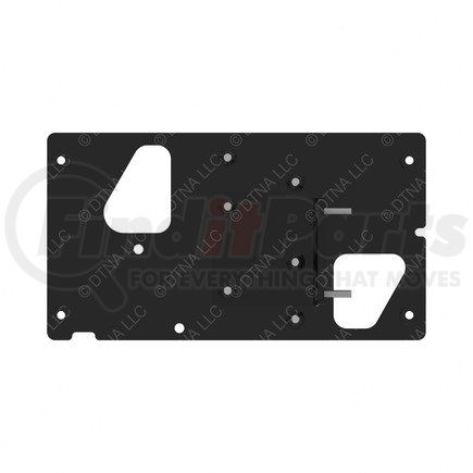 A22-77018-005 by FREIGHTLINER - Collision Avoidance System Side Sensor Mounting Bracket - Steel, Black, 0.19 in. THK