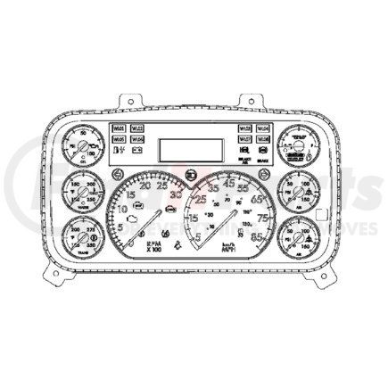 A22-77154-017 by FREIGHTLINER - Instrument Cluster - ICU 3S, Cng, US, Transmission, Air