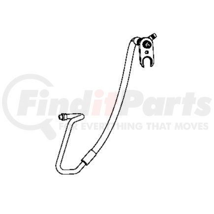 A22-77158-000 by FREIGHTLINER - A/C Hose - 21.65 in., H04, 116" BBC, X12
