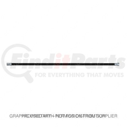 A23-12317-134 by FREIGHTLINER - Tubing - Flex, Wire Braided, Steel, #16, 10 Ft