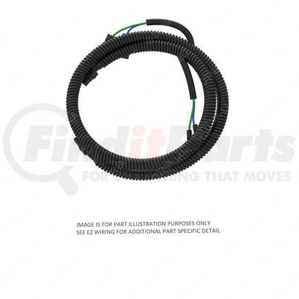 A66-00038-000 by FREIGHTLINER - Trailer to Receptacle Main Wiring Harness - Overlay, Dash, Dual, Back of Cab