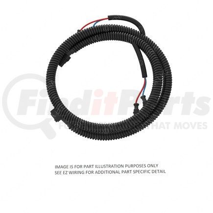 A66-01259-144 by FREIGHTLINER - Wiring Harness - Receptacle, 2 Pole, Cable, 144 Inch