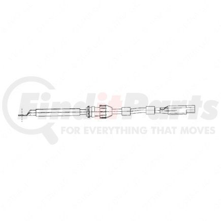 A66-01415-002 by FREIGHTLINER - Power Inverter Harness Wiring - Black/Red, Polyolefin Tube Material