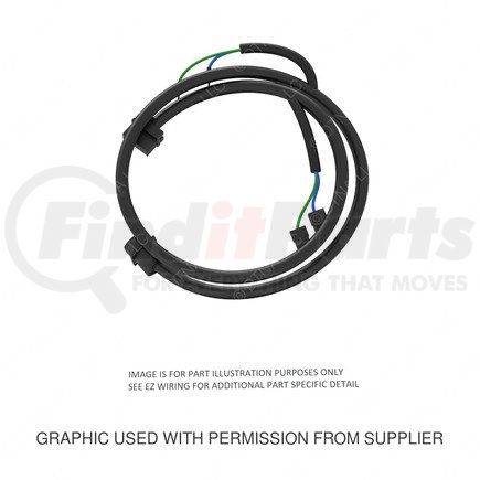 A66-01823-001 by FREIGHTLINER - Wiring Harness - Fuel Heater, Overlay, Chassis Forward, Hicab