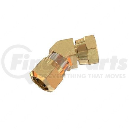 A23-13072-008 by FREIGHTLINER - Fuel Line Fitting - Brass and Steel