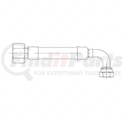 A23-13293-047 by FREIGHTLINER - Tubing - Assembly, Wire Braided, No.12