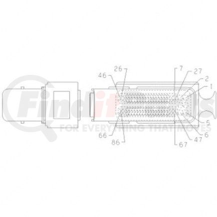 A23-13361-005 by FREIGHTLINER - Multi-Purpose Wiring Terminal - ECU/Device, Female, Black, Plug, 86 Cavity Count