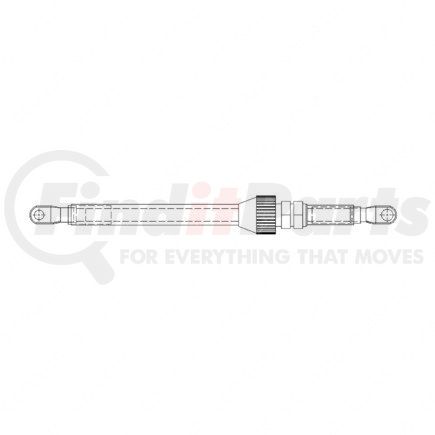 A66-03303-202 by FREIGHTLINER - Power Inverter Harness Wiring - Red, 202 in. Cable Length