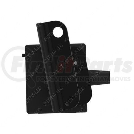 A66-03381-000 by FREIGHTLINER - Collision Avoidance System Front Sensor Bracket - Steel, Black, 0.05 in. THK