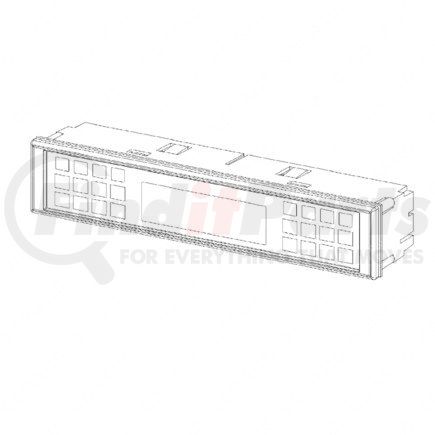 A66-04780-004 by FREIGHTLINER - Information Center Display Assembly - 14V, 260.42 mm x 50.42 mm