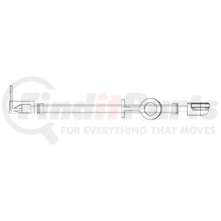 A66-07524-058 by FREIGHTLINER - Alternator Cable - Conductor Slit, 58 in. Cable Length