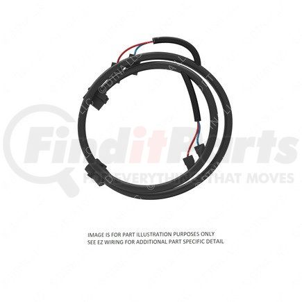 A66-08165-000 by FREIGHTLINER - Chassis Wiring Harness - Telematics System, Dash, Telematic System, Overlay, Dash, Center, FPT