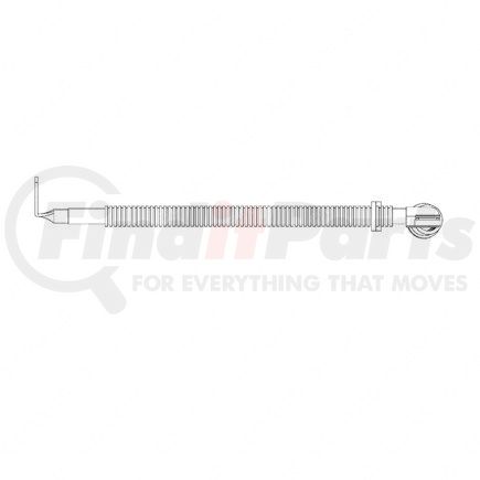 A66-08454-054 by FREIGHTLINER - Alternator Cable - Conductor Slit, 54 in. Cable Length