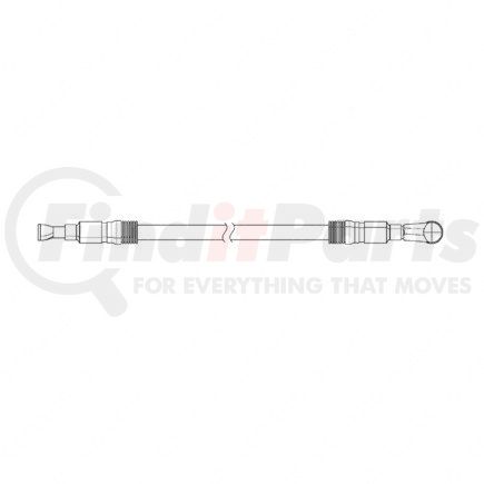 A66-06658-080 by FREIGHTLINER - Alternator Cable - Conductor Slit, 79.50 in. Cable Length