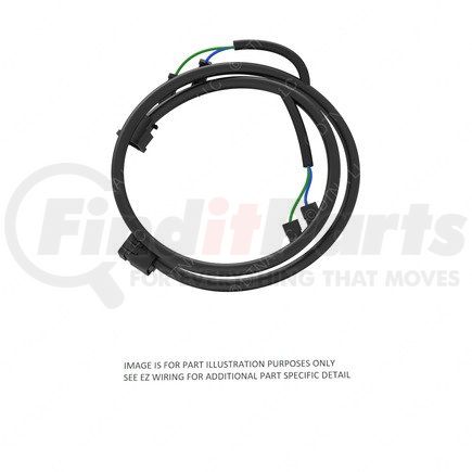 A66-10341-000 by FREIGHTLINER - Wiring Harness - Audio, Overlay, Dash, Standard