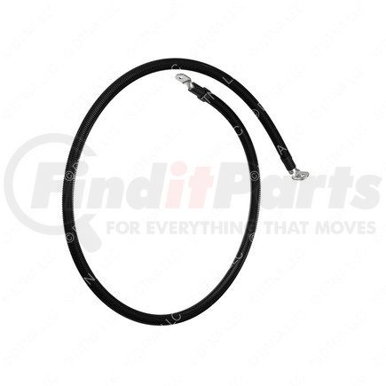 A66-10443-060 by FREIGHTLINER - Battery Ground Cable - Negative, Aluminum, 4/0 ga., M10-Str x M10-90 Degree, 60 in.