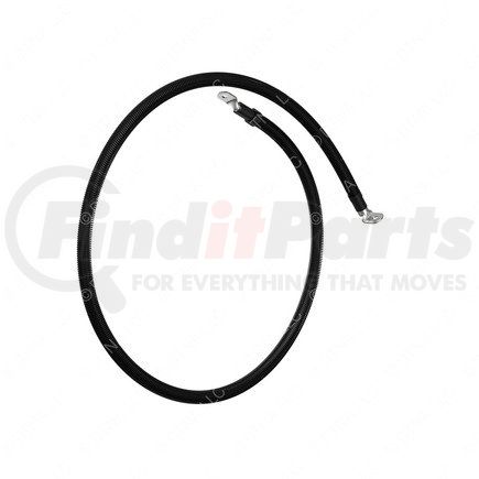 A66-10443-062 by FREIGHTLINER - Battery Ground Cable - Negative, Aluminum, 4/0 ga., M10-Str x M10-90 Degree, 62 in.