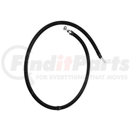 A66-10444-060 by FREIGHTLINER - Battery Ground Cable - Negative, Aluminum, 4/0 ga., M10-Str x M10-90 Flag, 60 in.