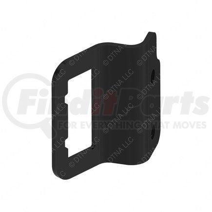 A66-09925-000 by FREIGHTLINER - Diagnostic Connector Mounting Plate - Steel, Black, 0.1 in. THK