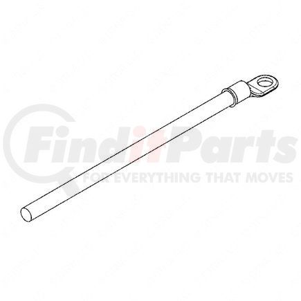 A66-14140-672 by FREIGHTLINER - Battery Cable - EPDM (Synthetic Rubber), Red, 672 in. Cable Length