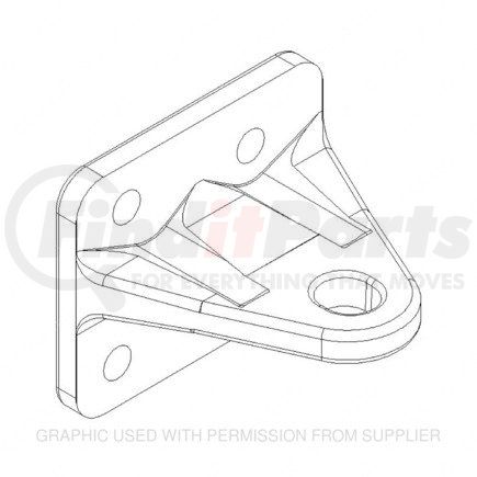 A6802241040 by FREIGHTLINER - Engine Mount Bracket - Ductile Iron