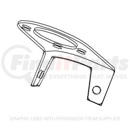 A-680-431-01-40 by FREIGHTLINER - Air Brake Air Valve Hand Control Mounting Bracket