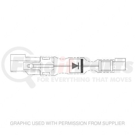 A-680-540-04-24 by FREIGHTLINER - Circuit Protection Diode - 100 mm Length